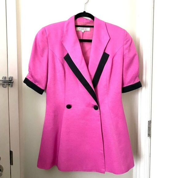 PARIGI Bright Pink Blazer VINTAGE‎ - Picture 2 of 5